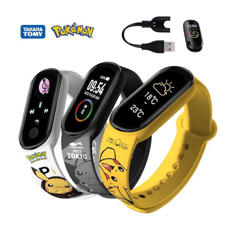 Smart Digital Watch Rechargeable Anime Kids Multifunctional Electronic Cute Watch