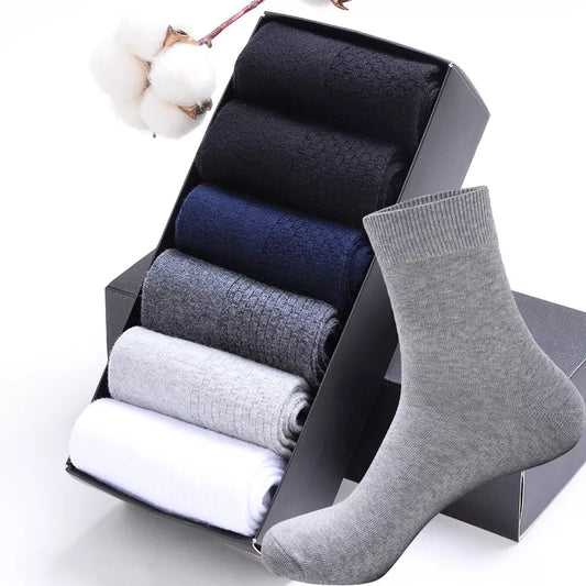High Quality Casual Men's Business Socks Cotton Socks Quick Drying Long Sock Plus Size US7-14