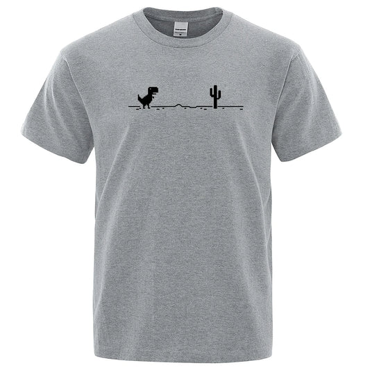 Men T-shirts Printed Cotton T-shirt for Men Casual O-Neck Tee Shirts Streetwear Basic Top