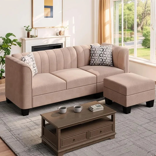 Living room sofa L-shaped convertible sofa bed furniture