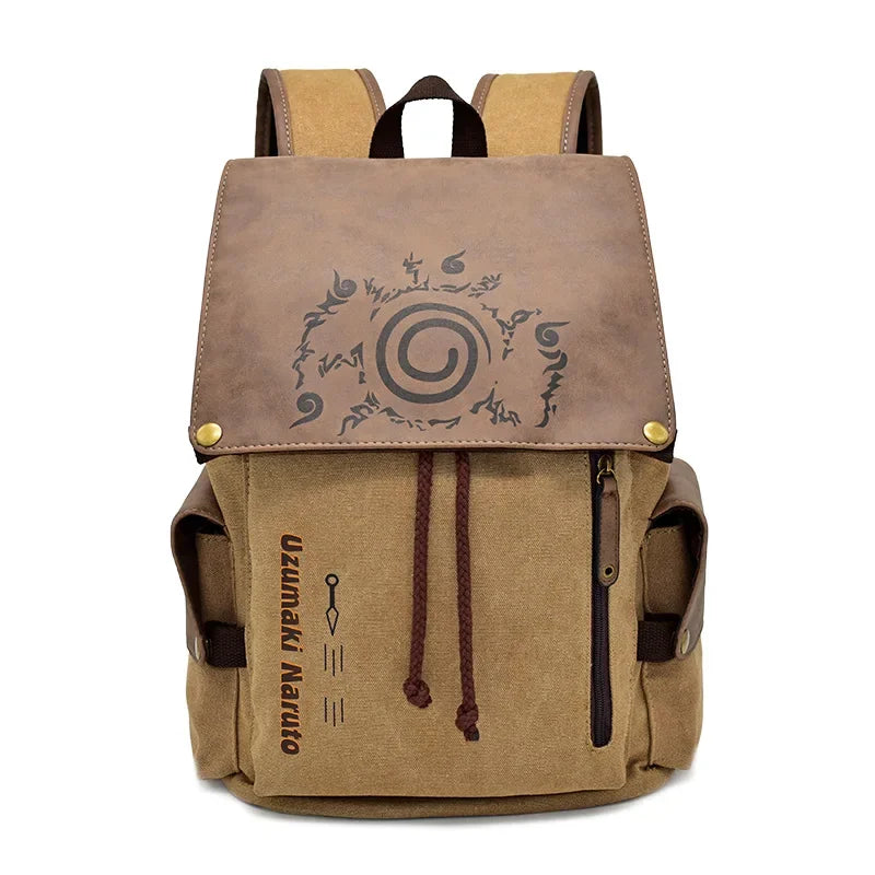 Backpack Shoulder Bag Primary and Secondary School Students Canvas School Bag Gifts