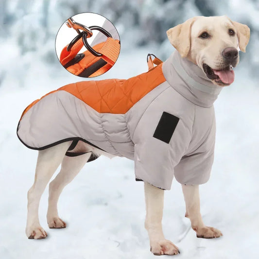Winter Large Dog Clothes Waterproof Big Dog Jacket Vest