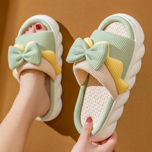 Slippers Women Indoor Slippers Cozy Anti-Slip House Cotton Shoes