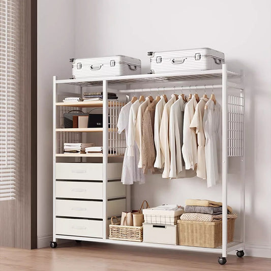 Shelf Clothing Rack Living Room Cabinets Clothing Coat Rack Stand Storage