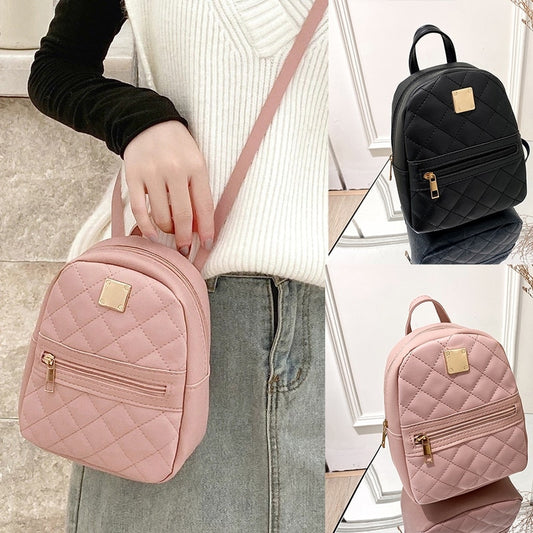PU Leather Mini Women Backpack Multi Function Ladies Phone Pouch Pack Ladies School Backpack Shoulder Bags for Women Mochilas