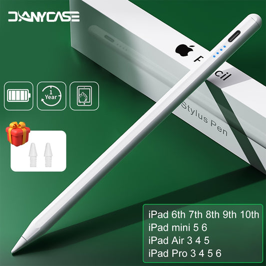 For iPad Pencil with Palm Rejection Tilt for Apple Pencil 2 1 Stylus Pen iPad Pro 11 12.9 Air 4/5 7/8/9/10th mini 5 6 2018-2022