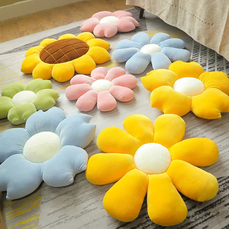 Flower Cushion Room Decor Pillow for Kids Bedroom Seat Pillow