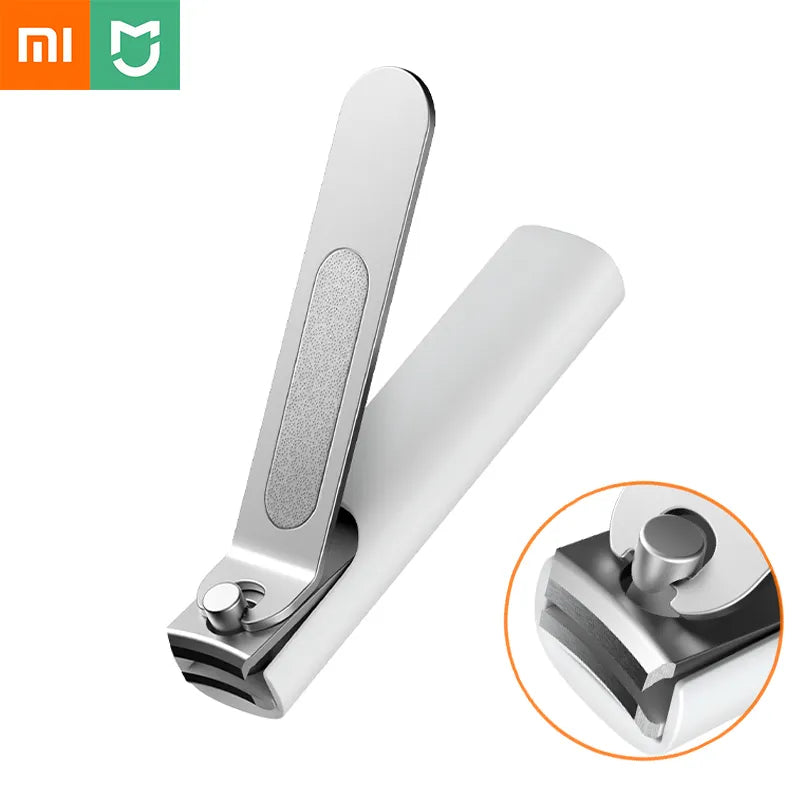 Stainless Steel Nail Clippers Pedicure Care Trimmer Portable Nail File With Storage Shell