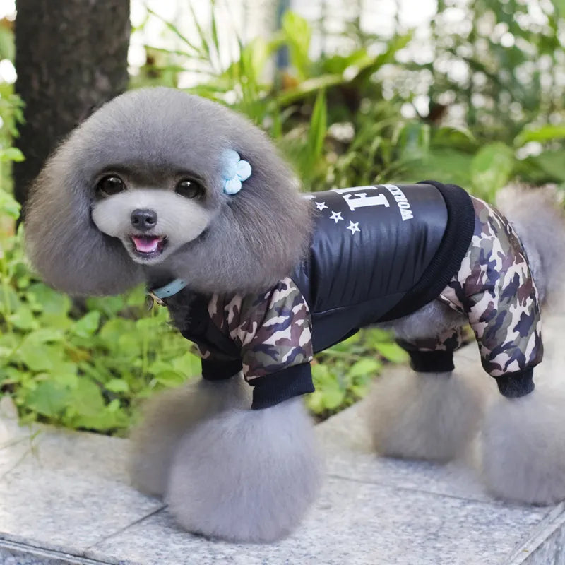 Pet Dog Clothes Thickening Dog Puppy Jumpsuit Costume Warm Winter Clothing