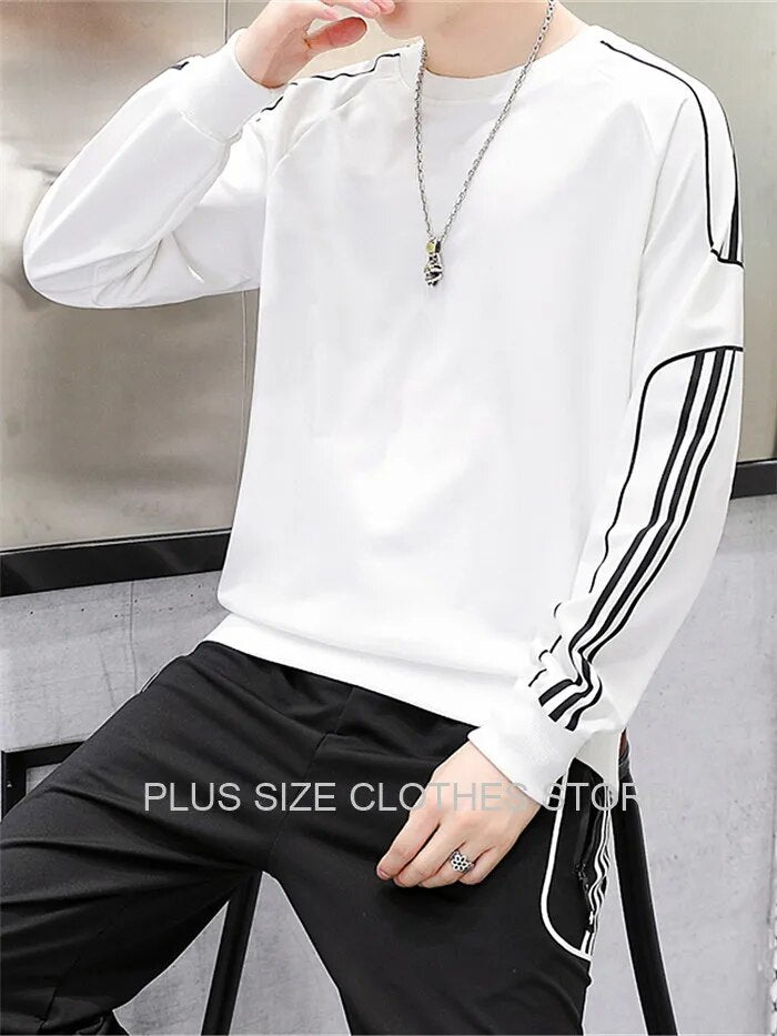 Tracksuit Set Plus Size Sweatshirt 2 Piece Men Tops Jogging Sweat Suit Pants Sports