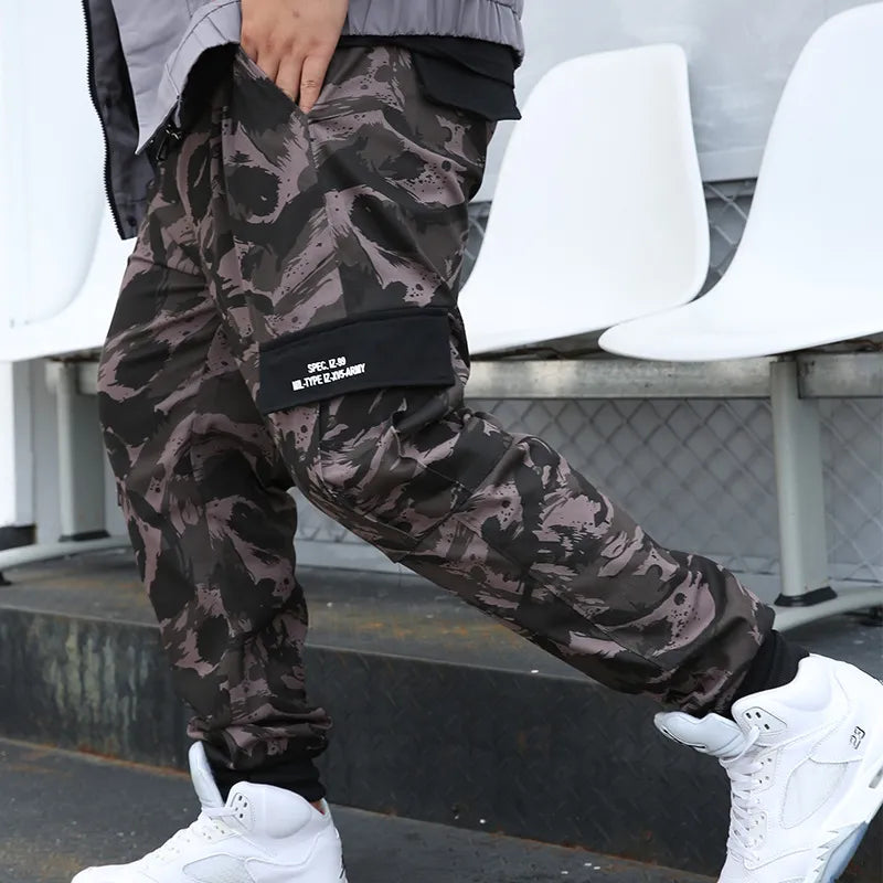 Cargo Pants 8XL Joggers Military Men Trousers Hip Hop Army Camo Male Cotton Sweatpants