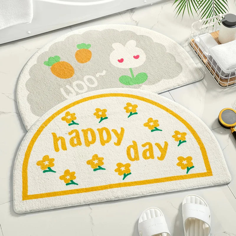 Soft Floor Mats Rugs Home Carpet Bedroom Toilet Bathroom Door Non-Slip Foot Pad