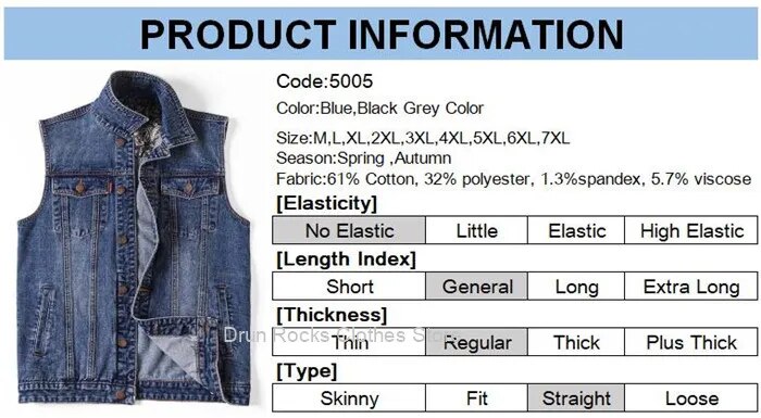 Sleeveless Jean Jacket Men Vest Denim Male Plus Size 4XL 5XL 6XL 7XL Oversized Waistcoat