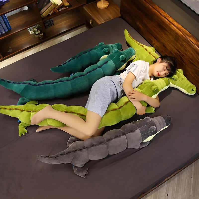 80-180cm Crocodile Toys Stuffed Pillow Doll Home Decoration Gift for Children