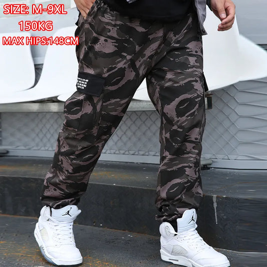 Cargo Pants 8XL Joggers Military Men Trousers Hip Hop Army Camo Male Cotton Sweatpants