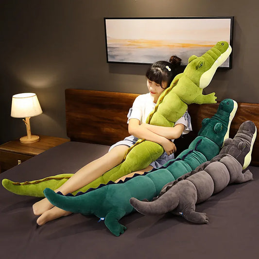 80-180cm Crocodile Toys Stuffed Pillow Doll Home Decoration Gift for Children