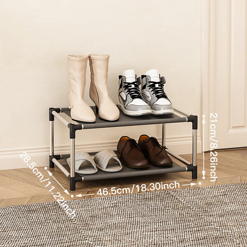 Shoe Rack Metal Shoe Shelf Footwear Organizer Stand Holder Shelf for Living Room