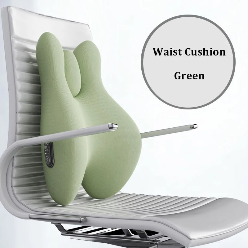 Memory Foam Electric Massage Waist Pad Chair Cushion Set