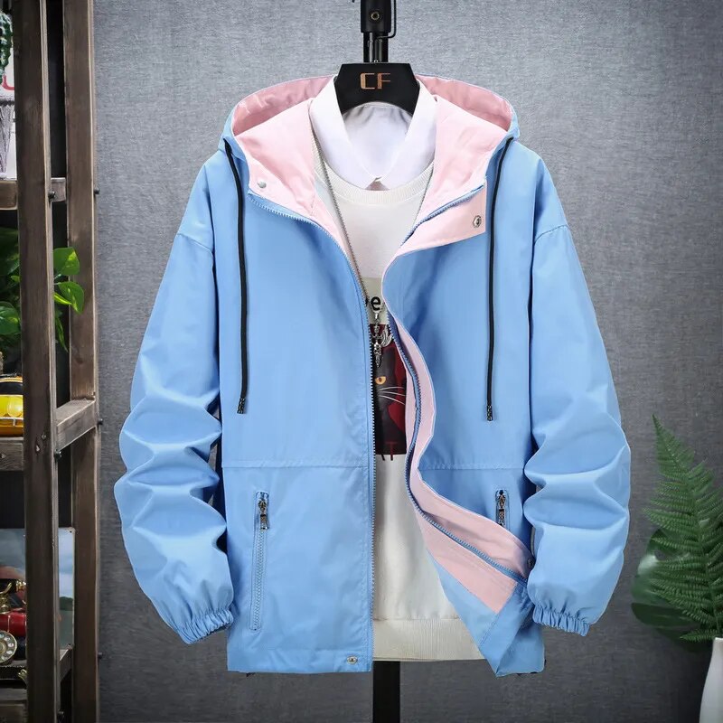 Cargo Jackets Men Cool Spring Autumn Windbreaker Boys Plus Size Streetwear Hoodie Coats