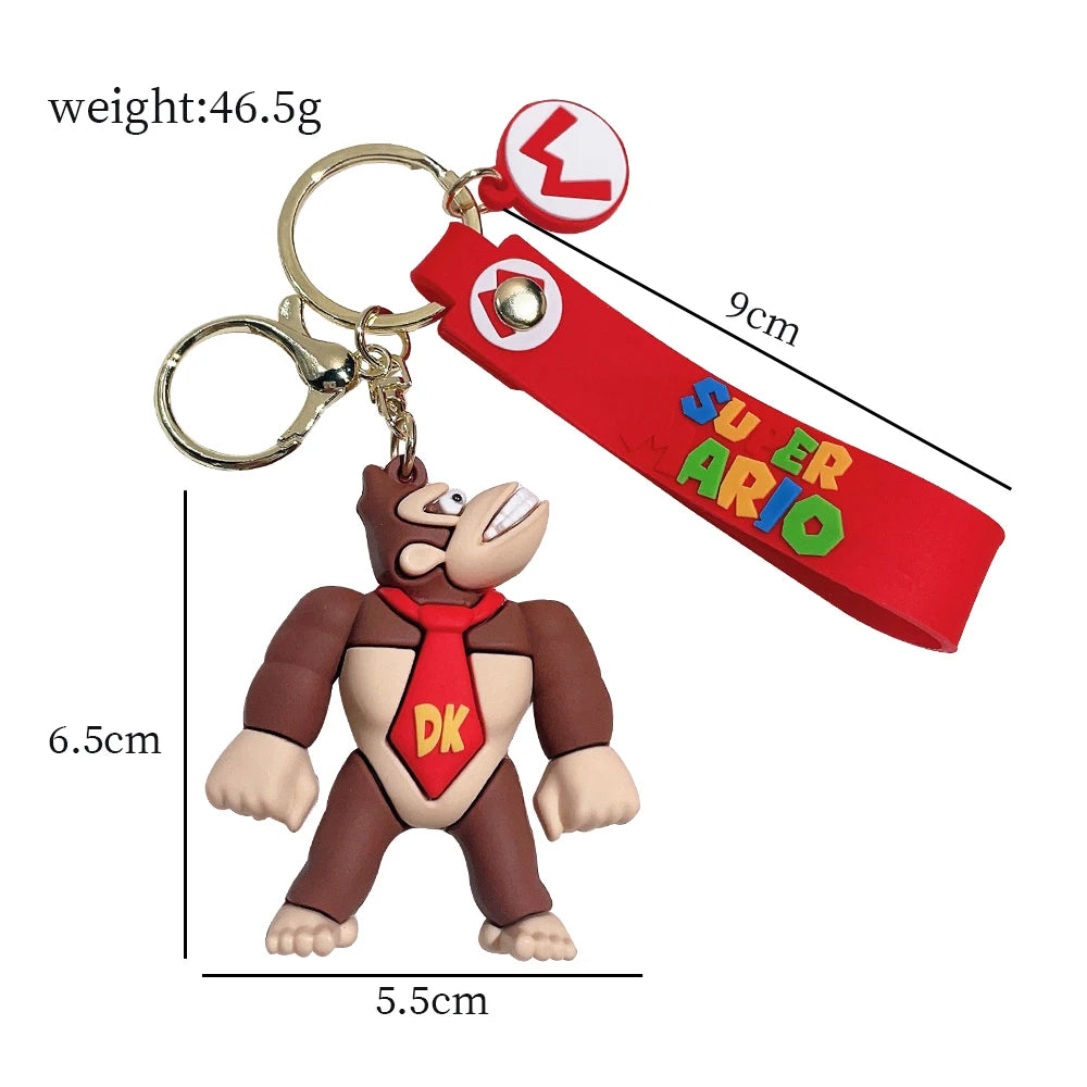 30 Styles Keychain Action Figure Model PVC Cartoon Bag Keyring Key Holder