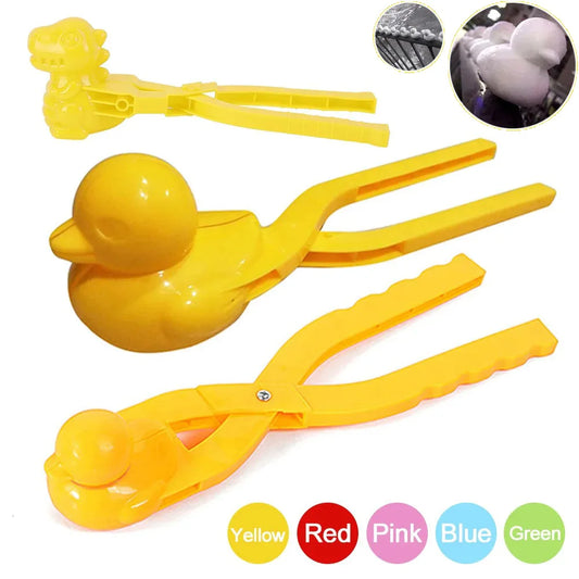 Duck Shaped Snowball Maker Clip Children Outdoor Plastic Winter Snow Sand Mold