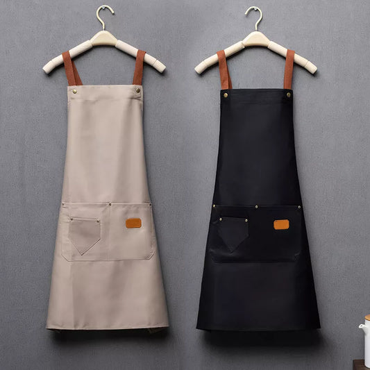 Kitchen Aprons for Woman Men Chef Work Apron for Grill Restaurant Bar Shop Cafes