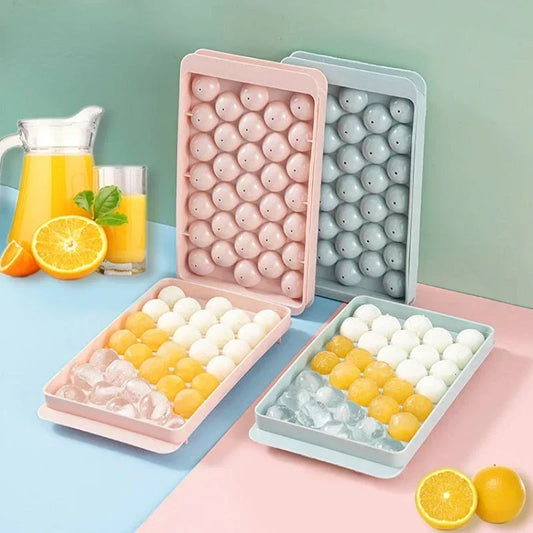 33 Ice Boll Mold Frozen Whiskey Ball Popsicle Ice Cube Tray Box Lollipop Making