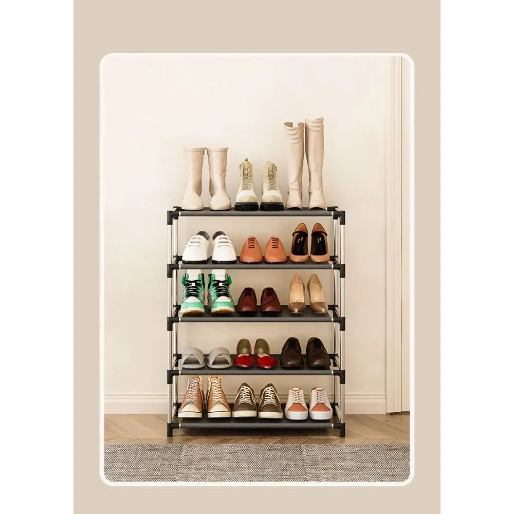 Shoe Rack Metal Shoe Shelf Footwear Organizer Stand Holder Shelf for Living Room