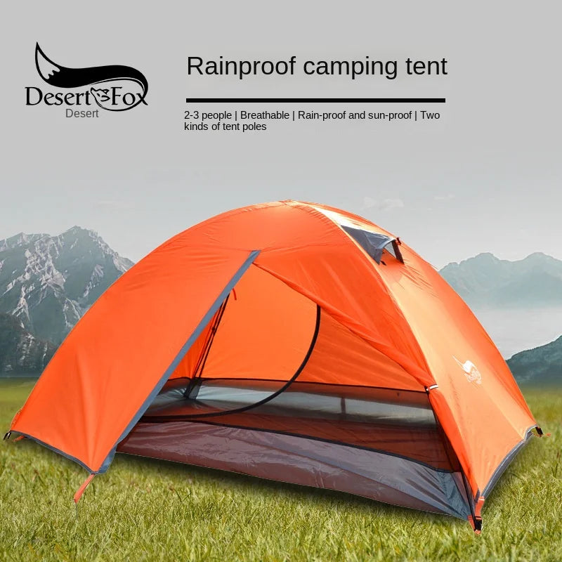 Outdoor Tent Double Camping Rain and Sun Protection Multi-person Tent