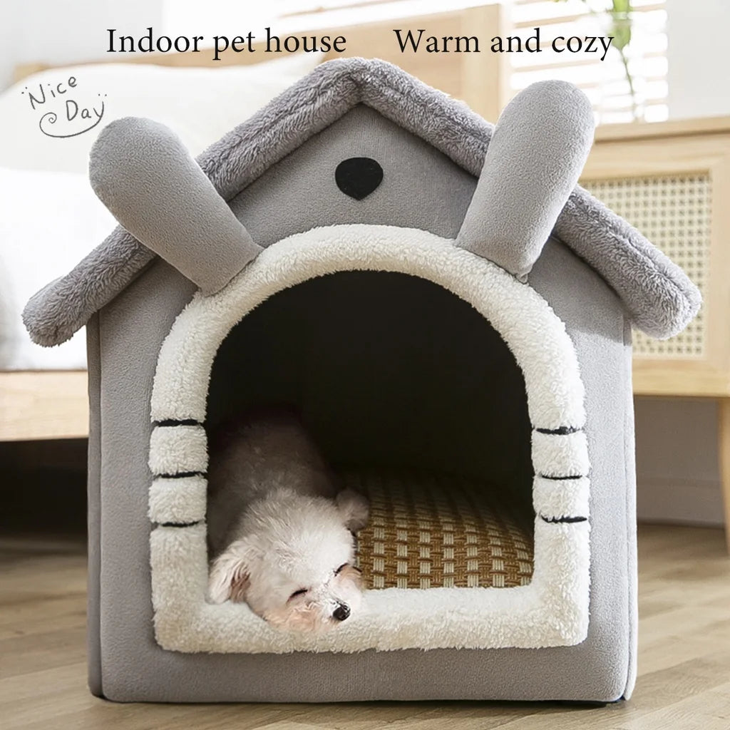 Cat /Dog bed Foldable Pet Sleepping Bed removable and washable cat house