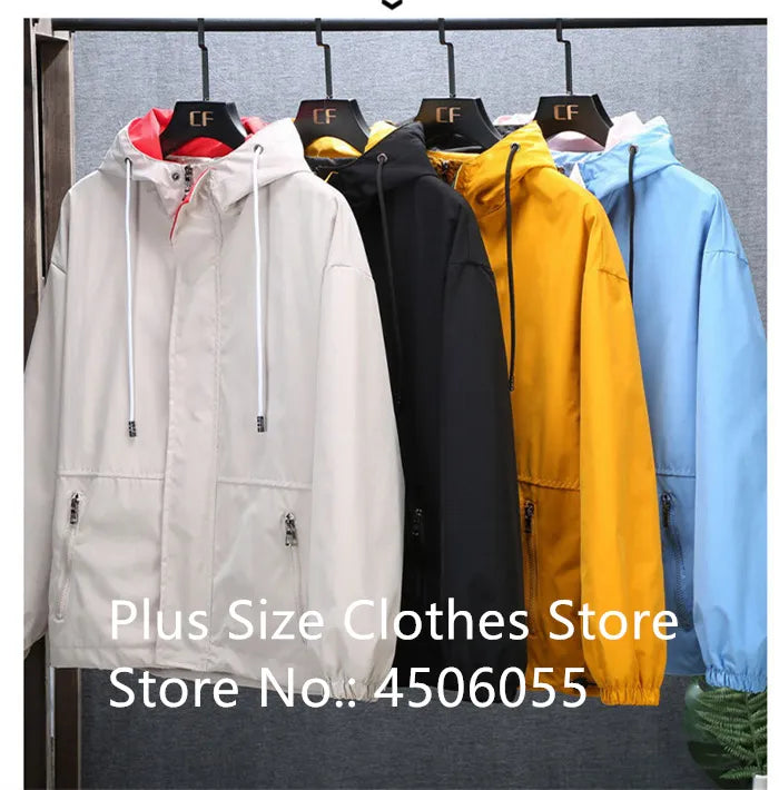 Cargo Jackets Men Cool Spring Autumn Windbreaker Boys Plus Size Streetwear Hoodie Coats