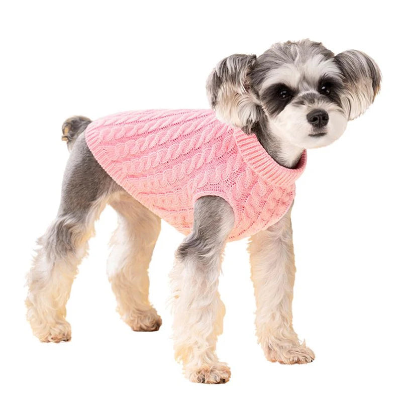 Dog Sweater for Small Dogs Puppy Clothes Winter Turtleneck Pet Clothing