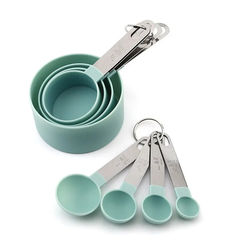 8PCS Measuring Cups Spoons Set For Baking Cake Pastry Cooking Utensils