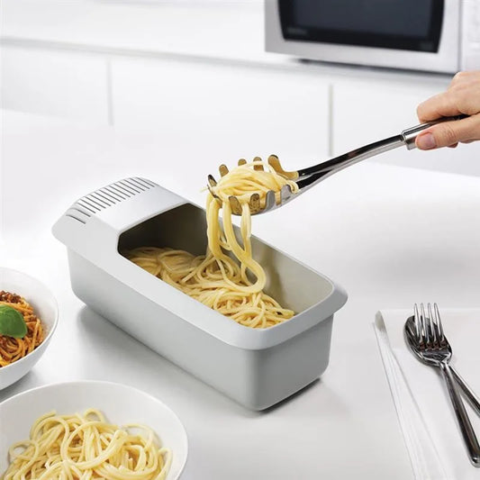 Microwave Noodles Pasta Cooker With Strainer Eco-Friendly Plastic