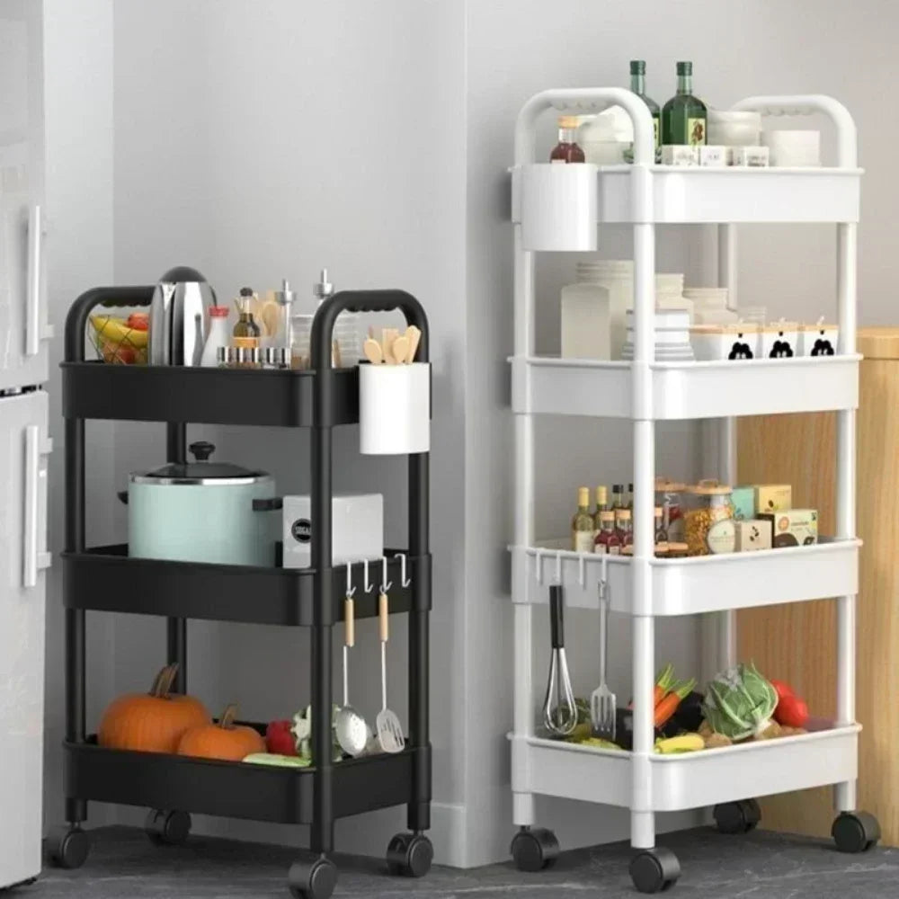 Kitchen Organizers And Storage Rack Household Cart With Wheels