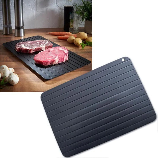 1pcs Aluminum Alloy Fast Defrost Tray Food Meat Fruit Quick Defrosting Plate Board Defrost Tray