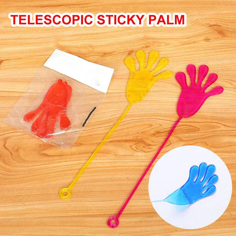 5-50 Pcs Kids Funny Sticky Hands toy Palm Elastic Sticky Squishy Slap Palm Toy kids