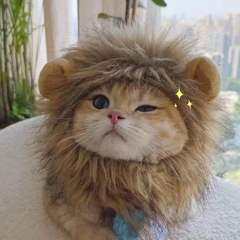 Pet Hat Soft Lion-style Hats Pet Hood Adorable Pet Dogs Cats for Fun