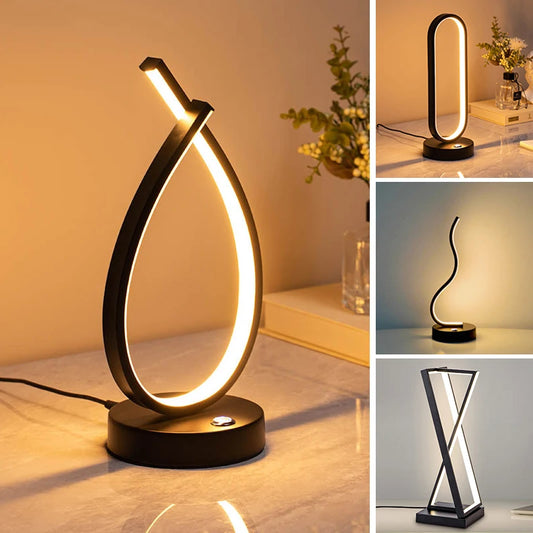 Modern LED Table Lamp Touch Light For Living Bedroom Bedside Study Eye Protect Desktop Light