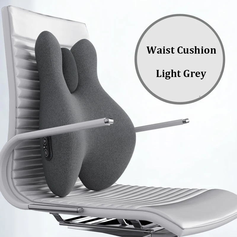 Memory Foam Electric Massage Waist Pad Chair Cushion Set