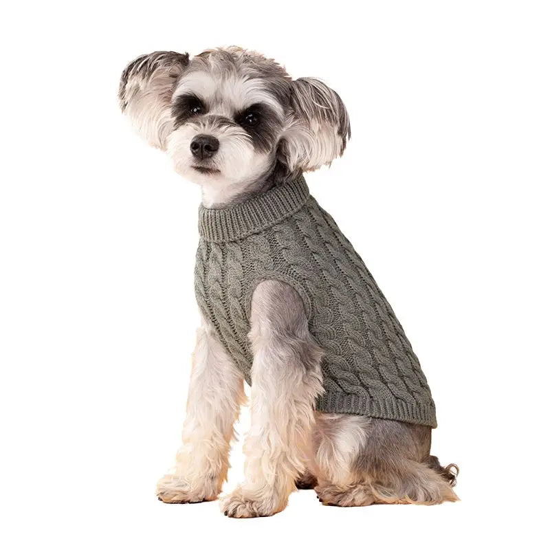 Dog Sweater for Small Dogs Puppy Clothes Winter Turtleneck Pet Clothing