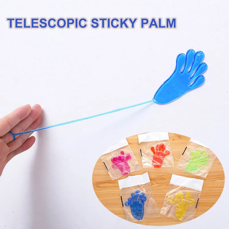 5-50 Pcs Kids Funny Sticky Hands toy Palm Elastic Sticky Squishy Slap Palm Toy kids