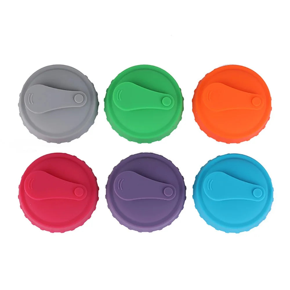 Silicone Soda Can Lid Reusable Can Stopper for Soda Beer Drinks Juice Coke Beverage Fits