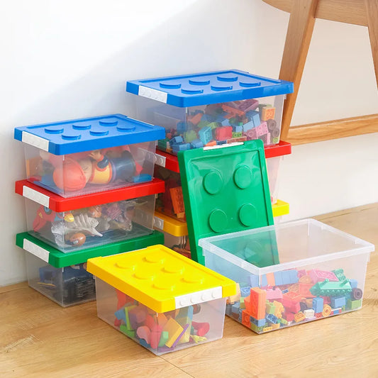 Kids Building Block Storage Box Toys Organizer Stackable Block Case Container