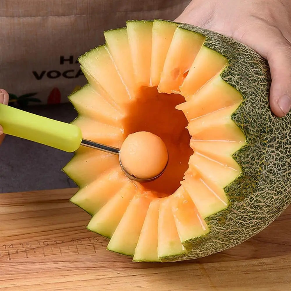 Watermelon Slicer Cutter Scoop Fruit Carving Knife Cutter