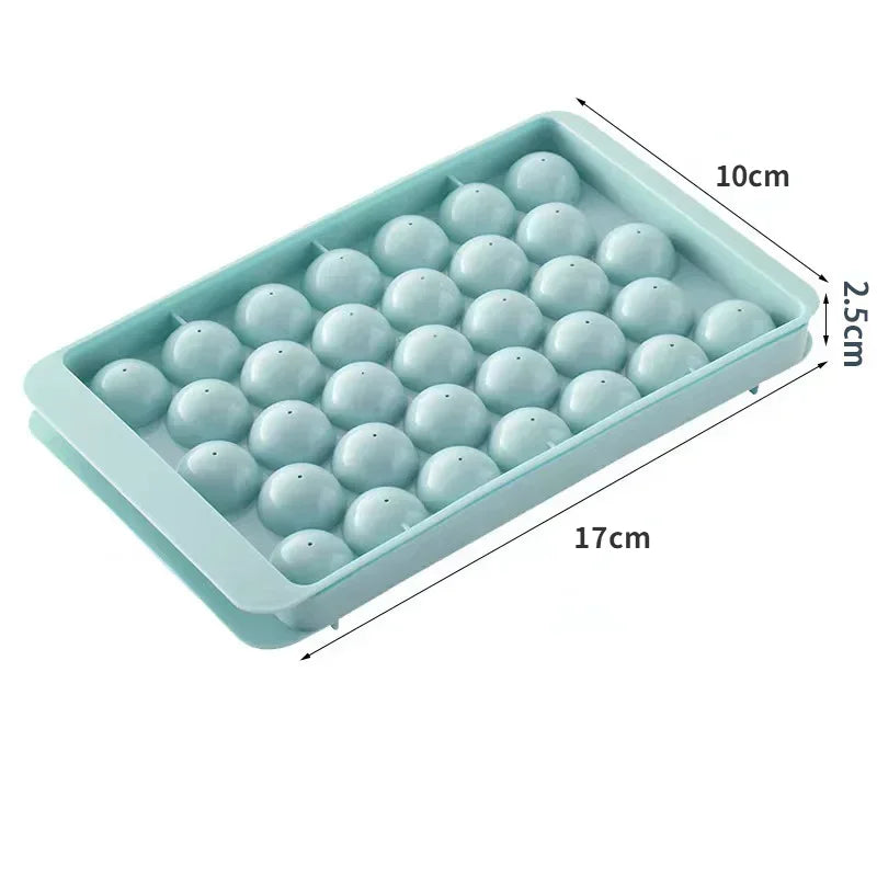 33 Ice Boll Mold Frozen Whiskey Ball Popsicle Ice Cube Tray Box Lollipop Making