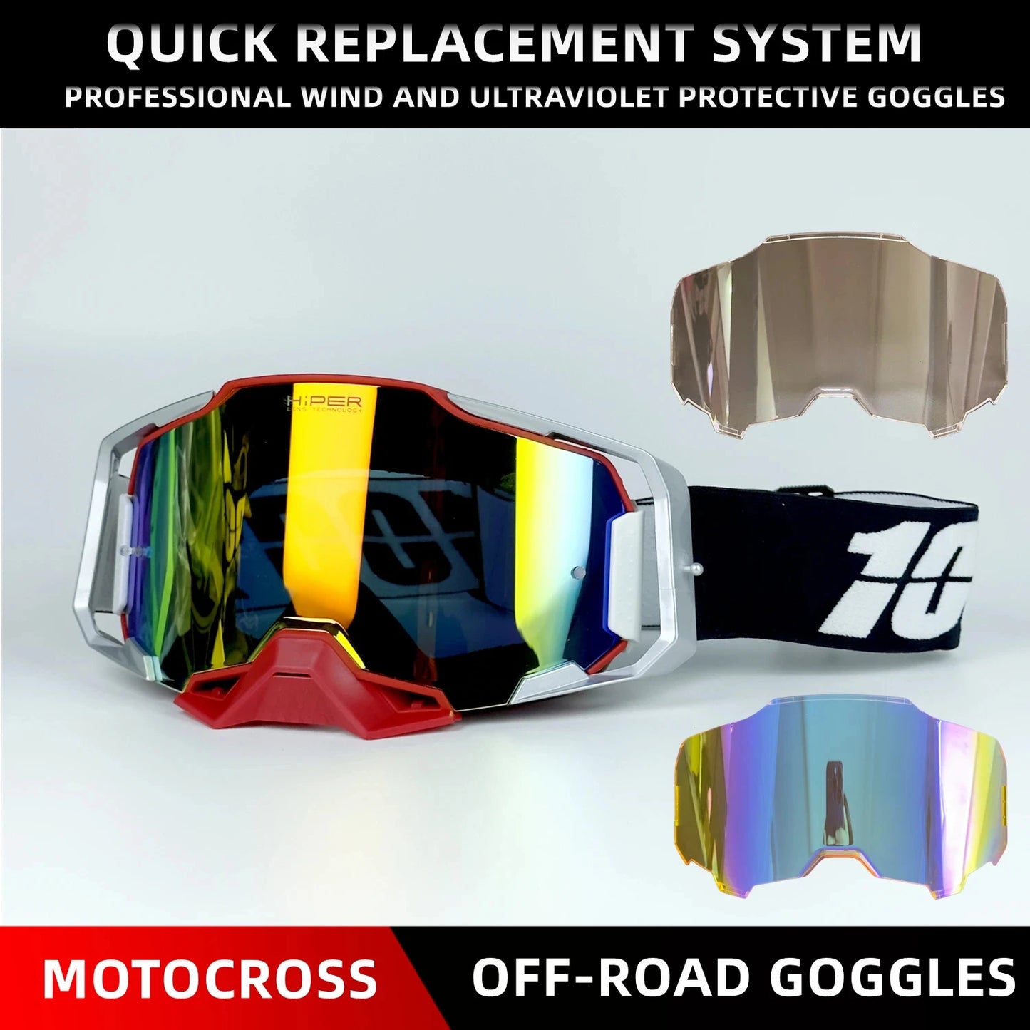 Motorcycle Glasses Goggles Off-road Lens