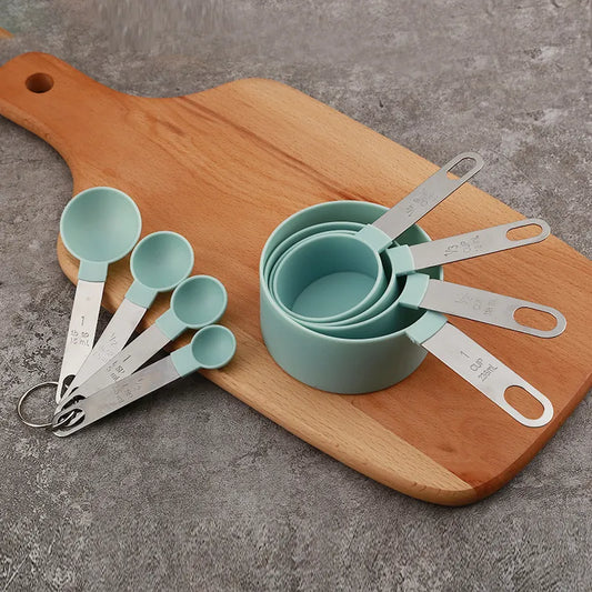 8PCS Measuring Cups Spoons Set For Baking Cake Pastry Cooking Utensils