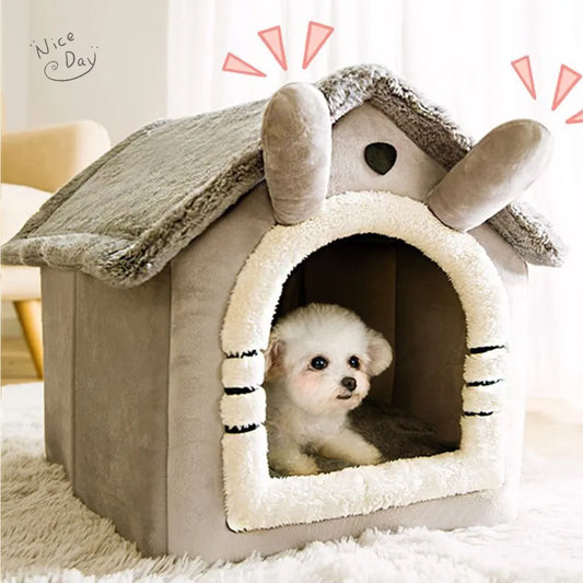 Cat /Dog bed Foldable Pet Sleepping Bed removable and washable cat house