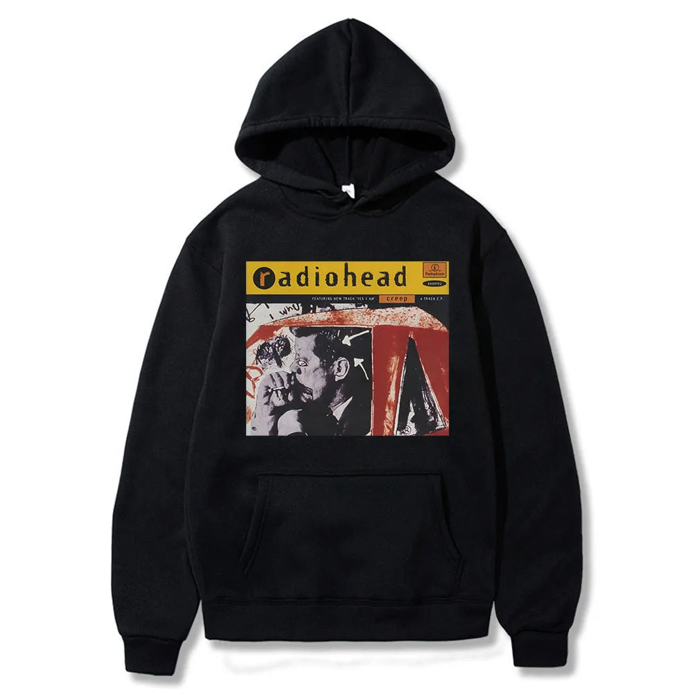 Vintage Print Sweatshirt Streetwear Oversize Hoodies